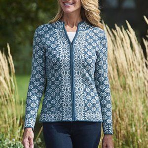 Classic Alpaca front zip sweater